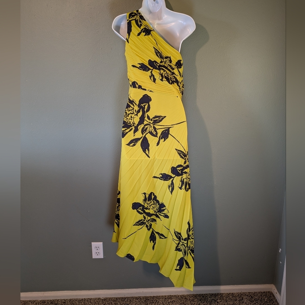 Nicole Miller One-Shoulder Midi Dress NWOT Size 6 - Picture 4 of 7